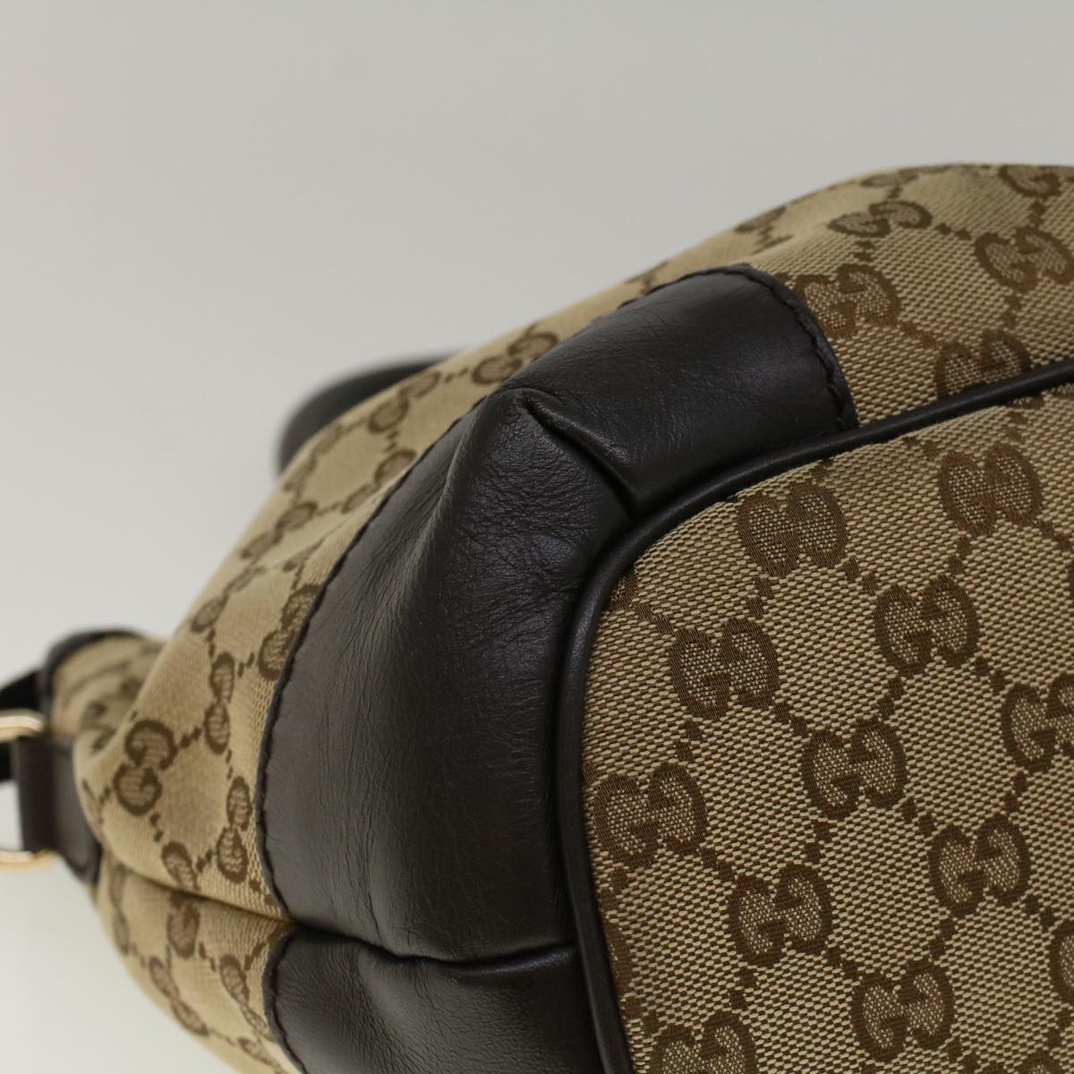 GUCCI GG Canvas Hand Bag 2way Beige 247902 57777