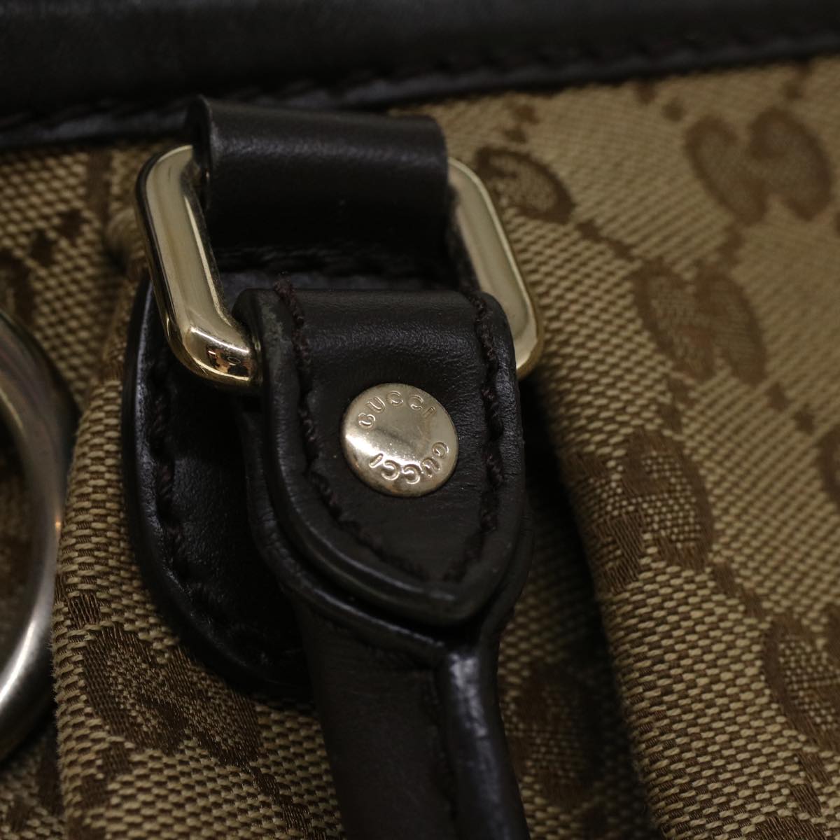 GUCCI GG Canvas Hand Bag 2way Beige 247902 57777