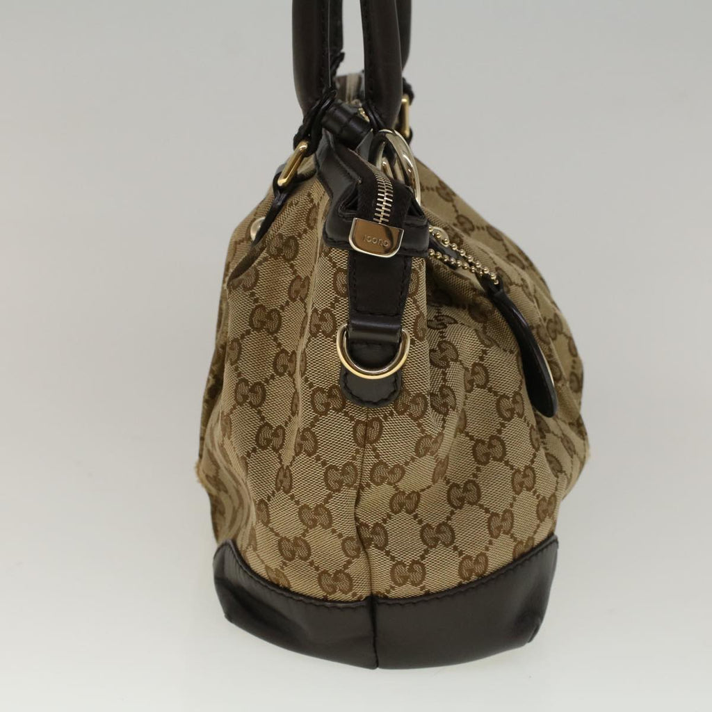 GUCCI GG Canvas Hand Bag 2way Beige 247902 57777