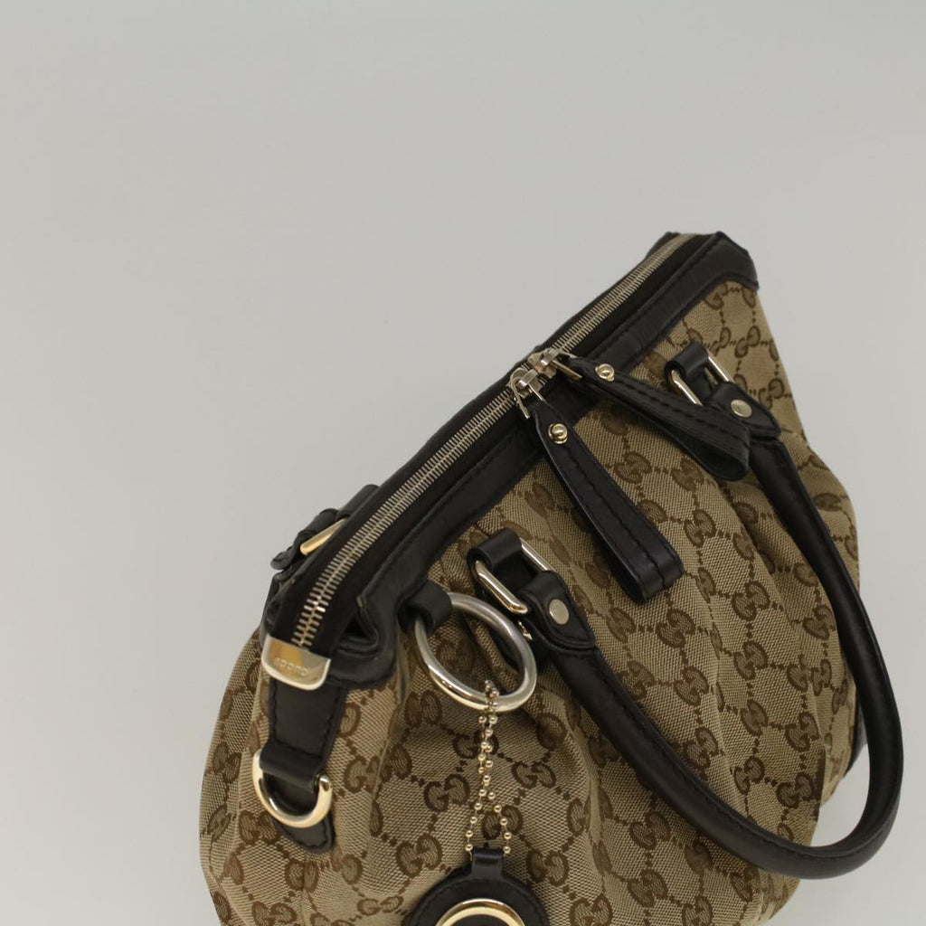 GUCCI GG Canvas Hand Bag 2way Beige 247902 57777