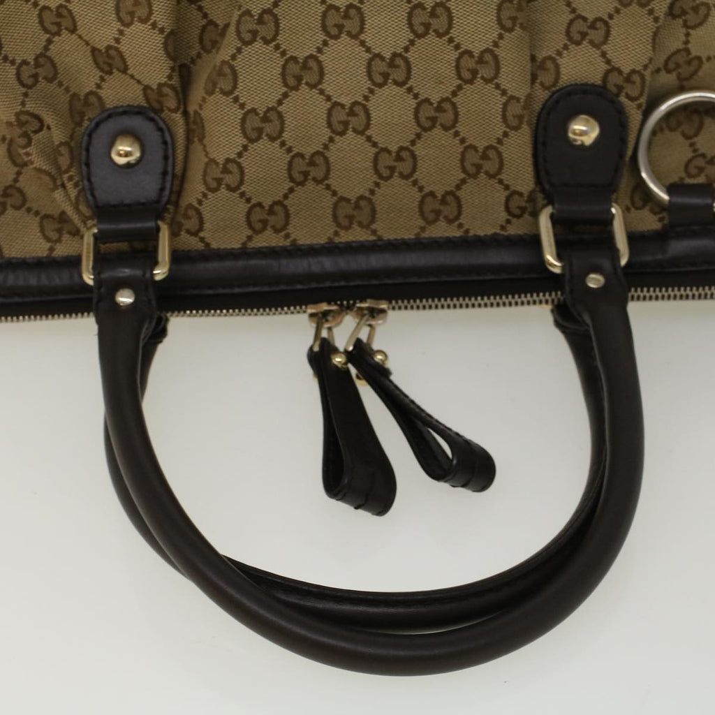 GUCCI GG Canvas Hand Bag 2way Beige 247902 57777