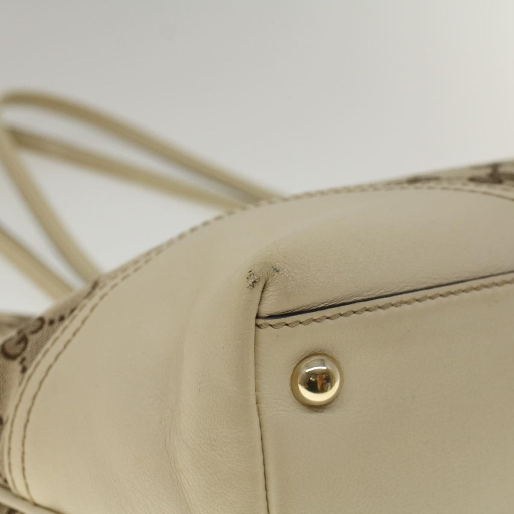 GUCCI GG Canvas Hand Bag Beige 169946 57778