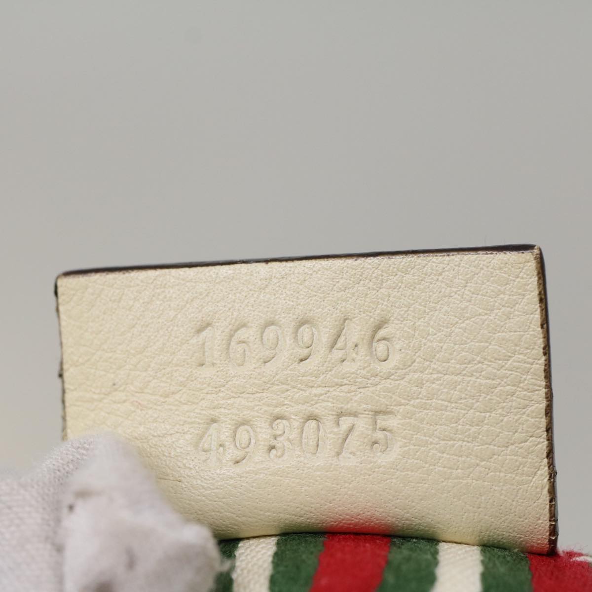 GUCCI GG Canvas Hand Bag Beige 169946 57778