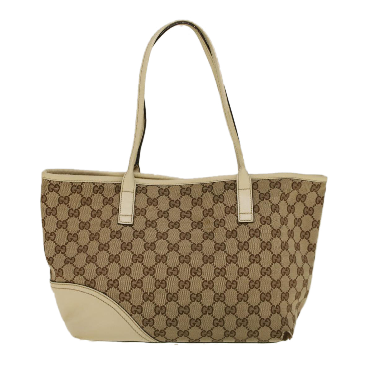 GUCCI GG Canvas Hand Bag Beige 169946 57778