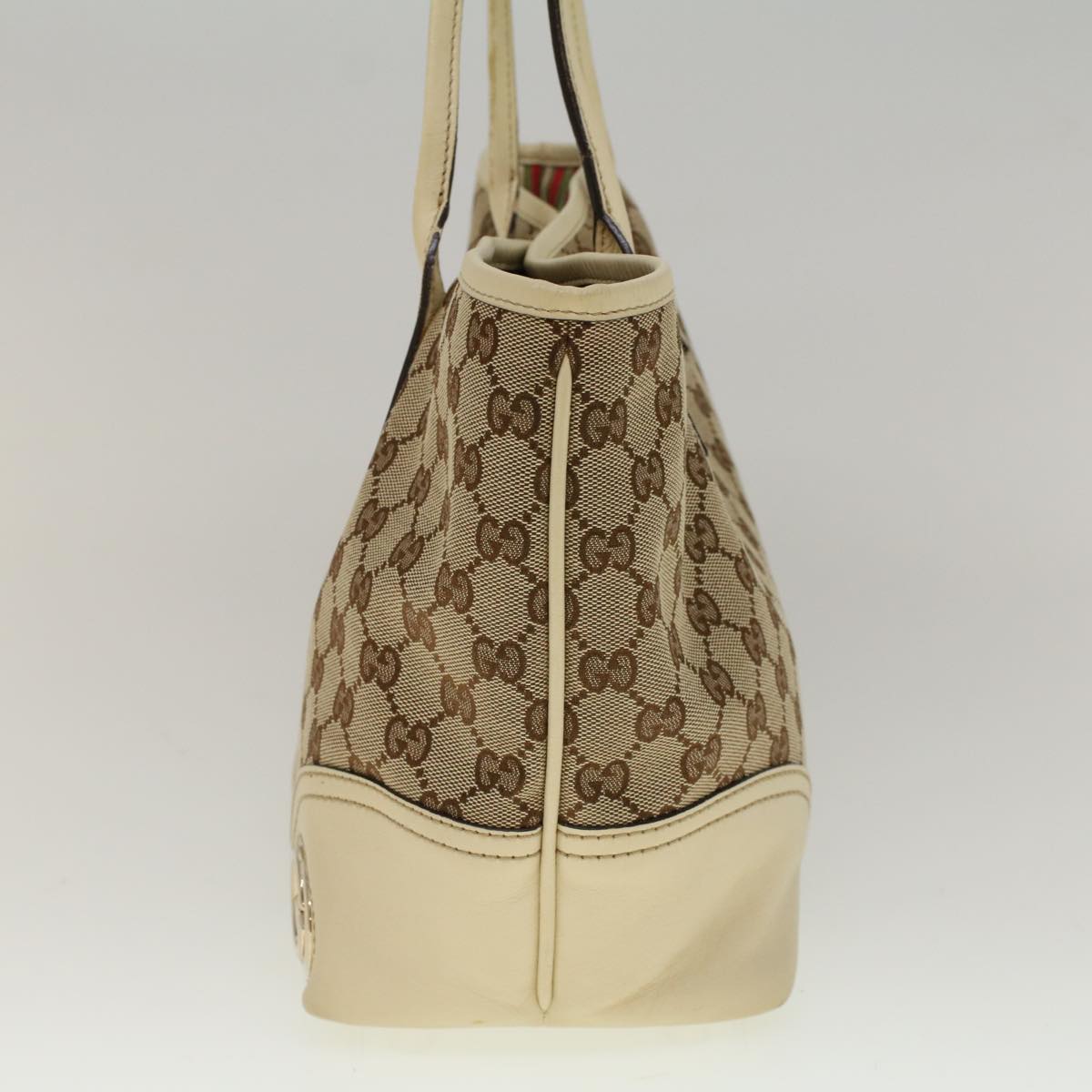 GUCCI GG Canvas Hand Bag Beige 169946 57778