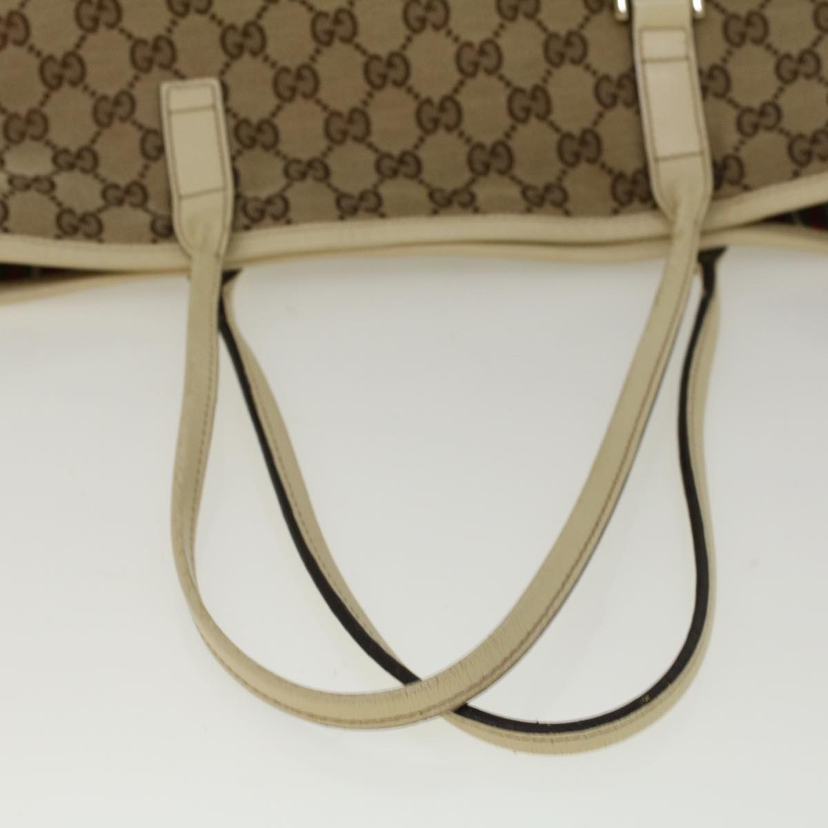 GUCCI GG Canvas Hand Bag Beige 169946 57778