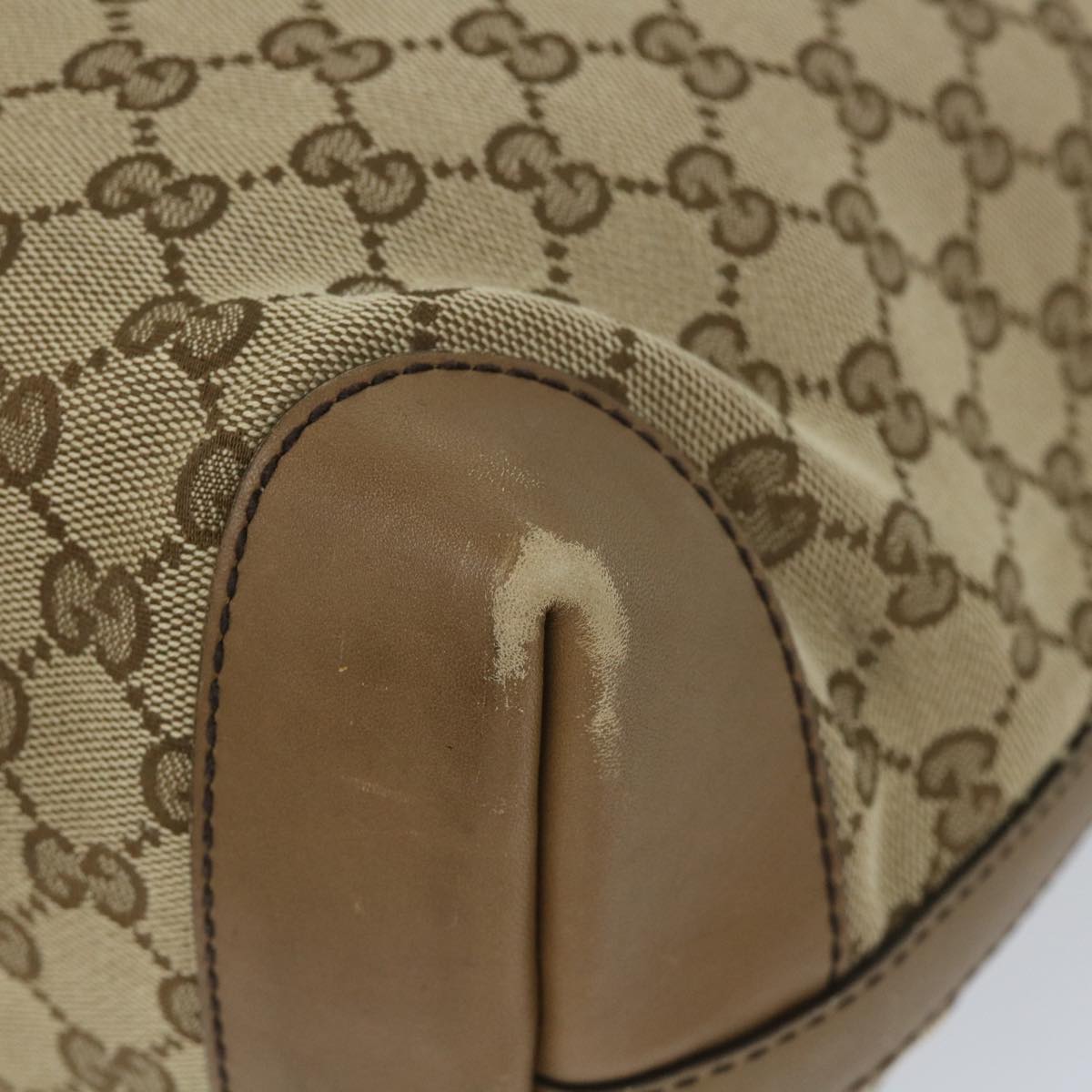 GUCCI GG Canvas Hand Bag Beige 247209 57779