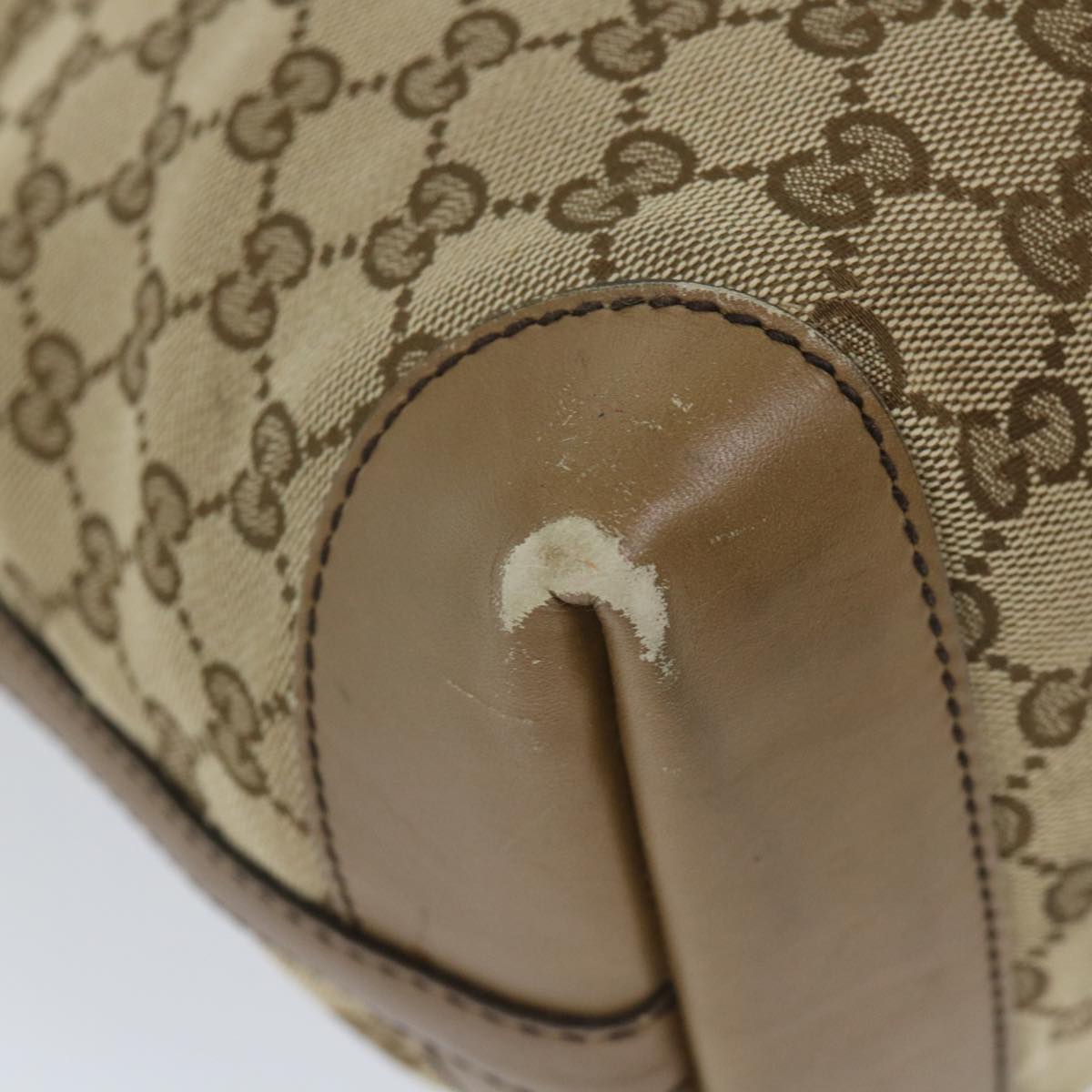 GUCCI GG Canvas Hand Bag Beige 247209 57779