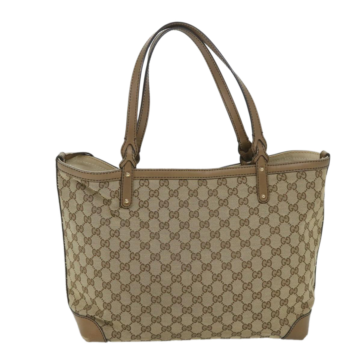 GUCCI GG Canvas Hand Bag Beige 247209 57779