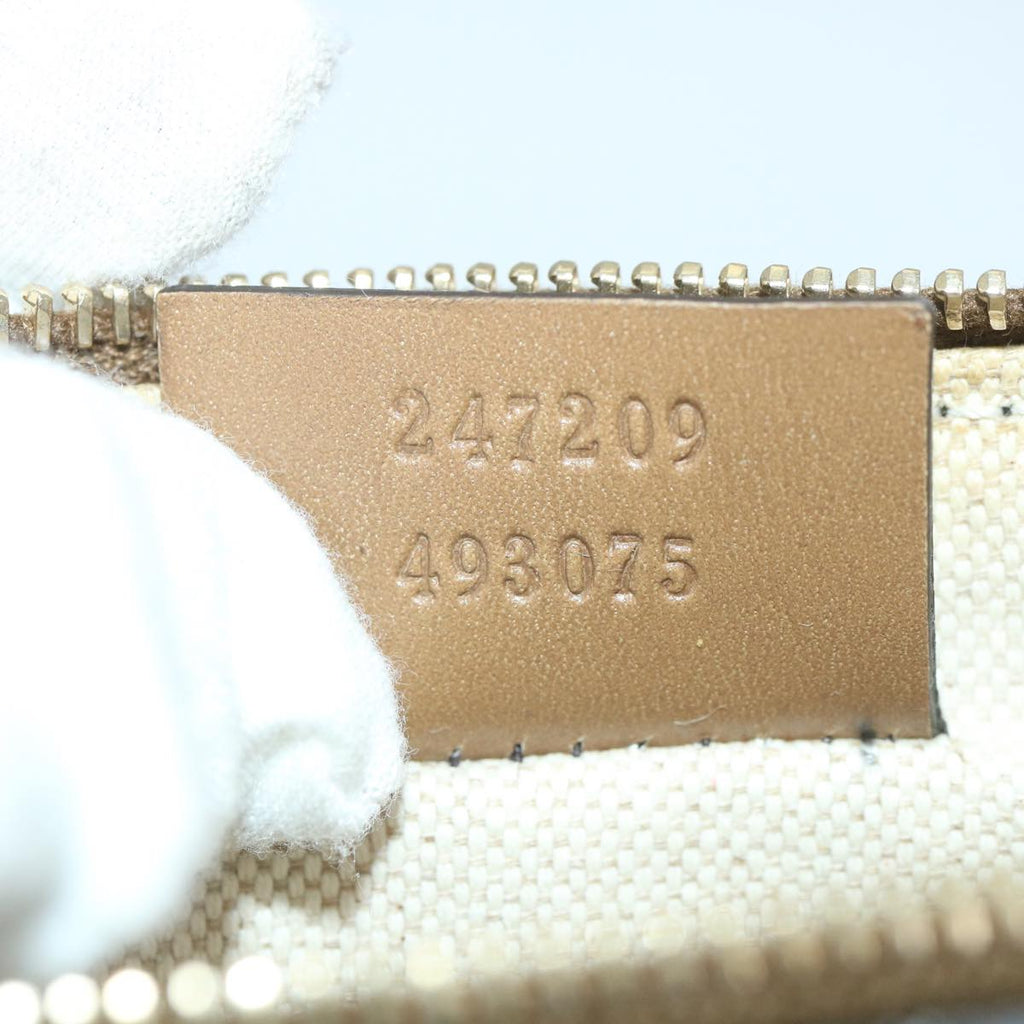 GUCCI GG Canvas Hand Bag Beige 247209 57779
