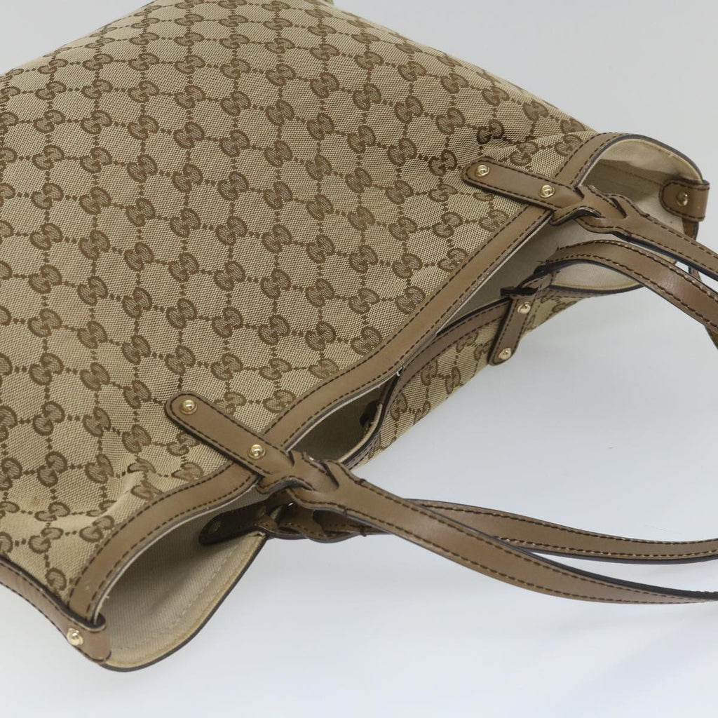 GUCCI GG Canvas Hand Bag Beige 247209 57779