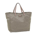 GUCCI GG Canvas Tote Bag Gray 282439 57780