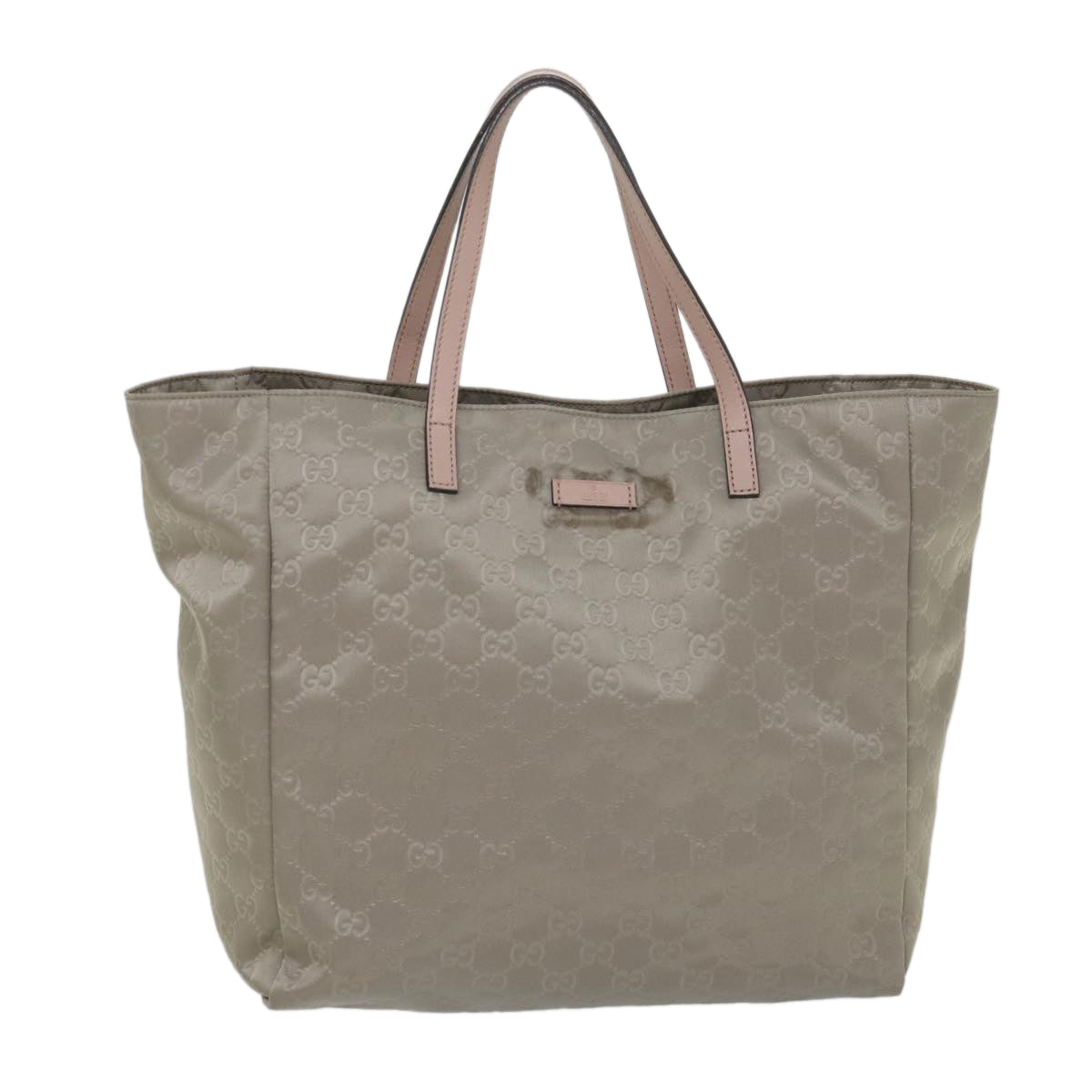 GUCCI GG Canvas Tote Bag Gray 282439 57780