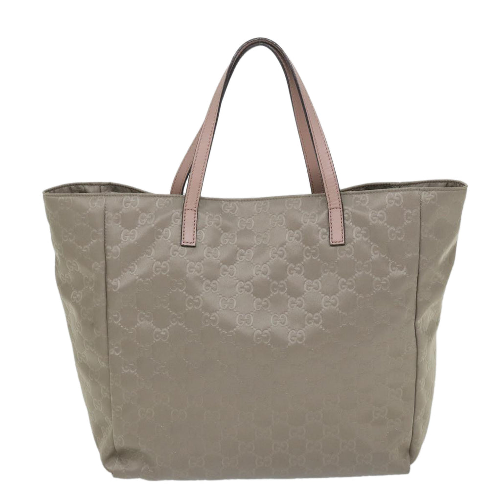 GUCCI GG Canvas Tote Bag Gray 282439 57780