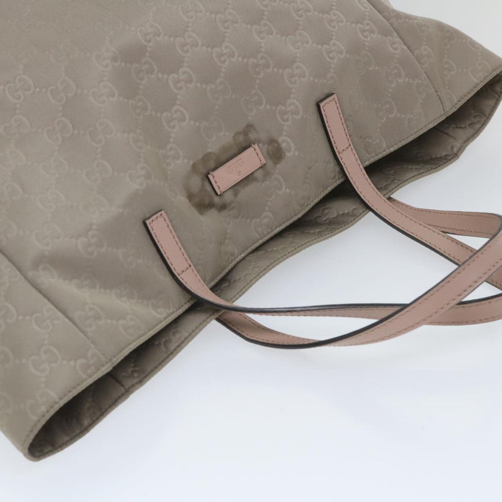 GUCCI GG Canvas Tote Bag Gray 282439 57780