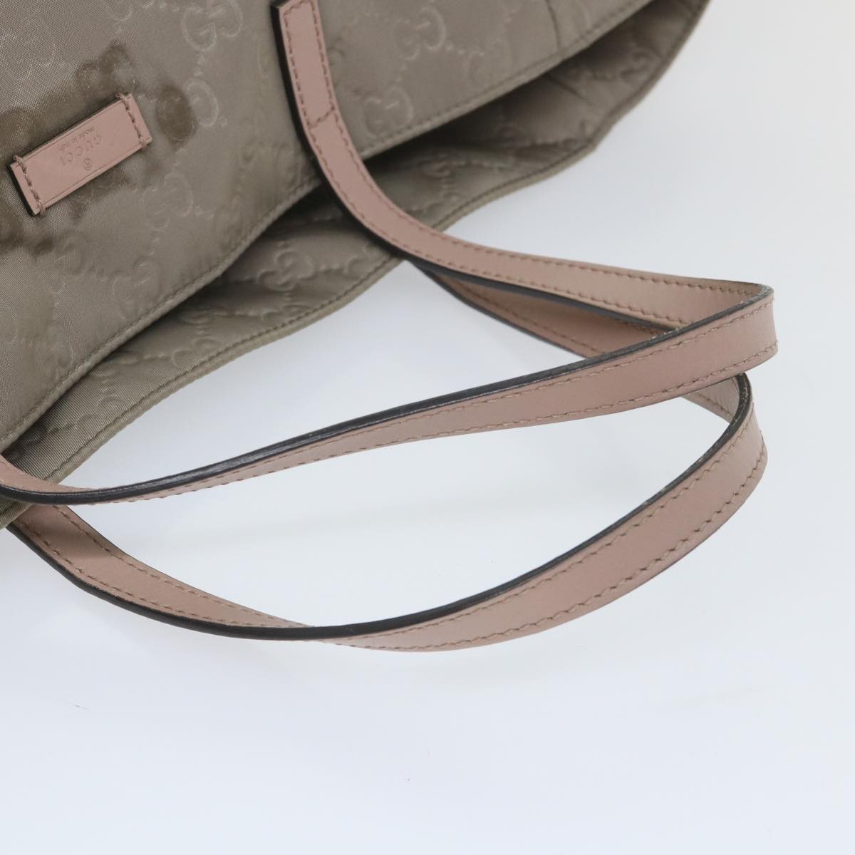 GUCCI GG Canvas Tote Bag Gray 282439 57780
