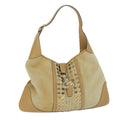 GUCCI Shoulder Bag Suede Leather Beige 153029 57781