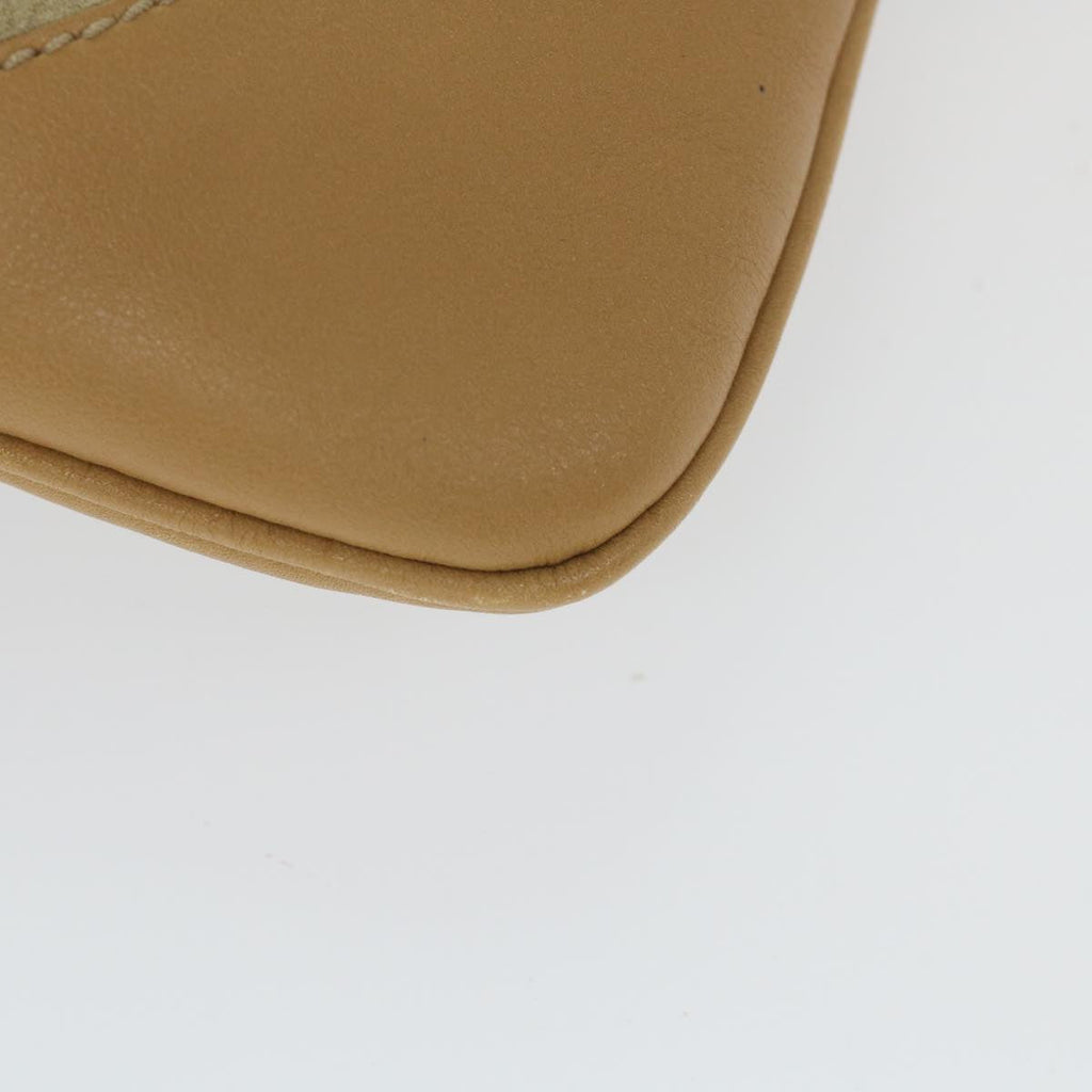 GUCCI Shoulder Bag Suede Leather Beige 153029 57781