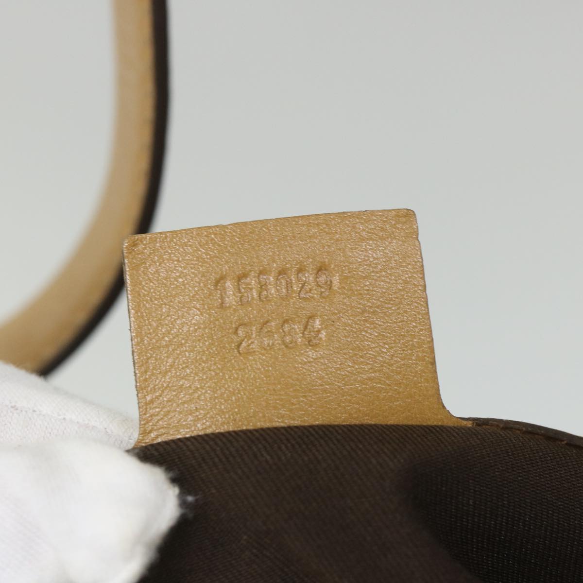 GUCCI Shoulder Bag Suede Leather Beige 153029 57781
