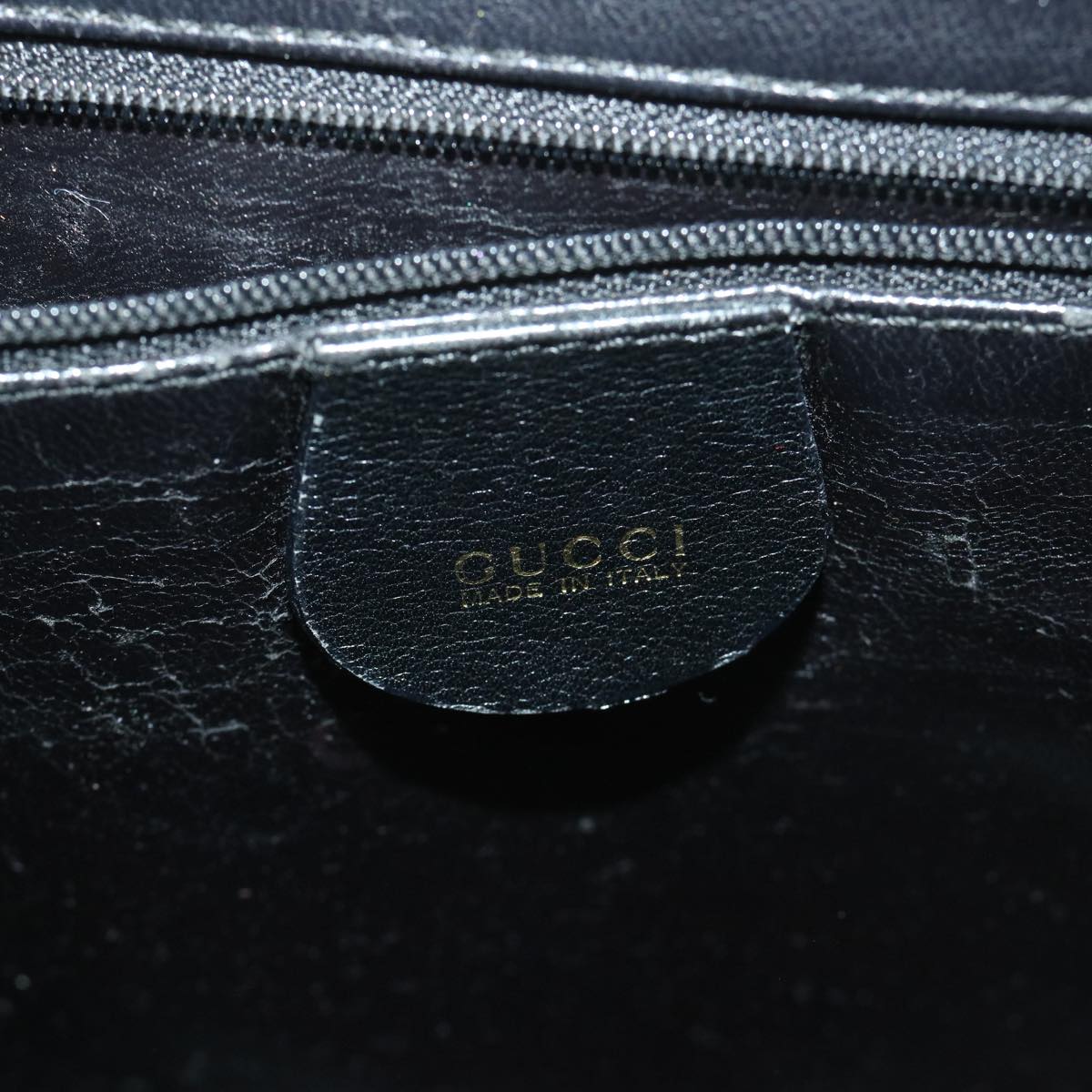 GUCCI Bamboo Shoulder Bag Leather 2way Black 000 1186 0289 57796