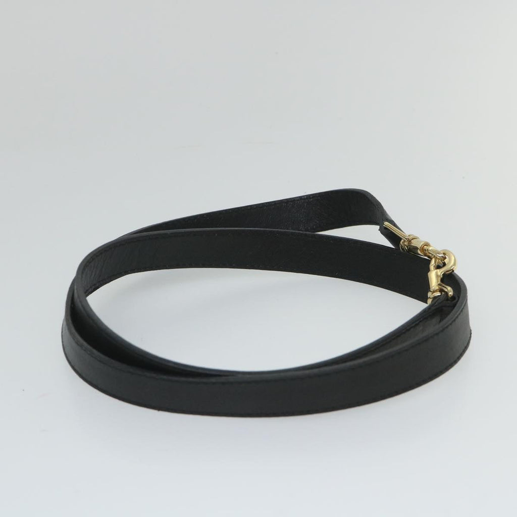 GUCCI Bamboo Shoulder Bag Leather 2way Black 000 1186 0289 57796