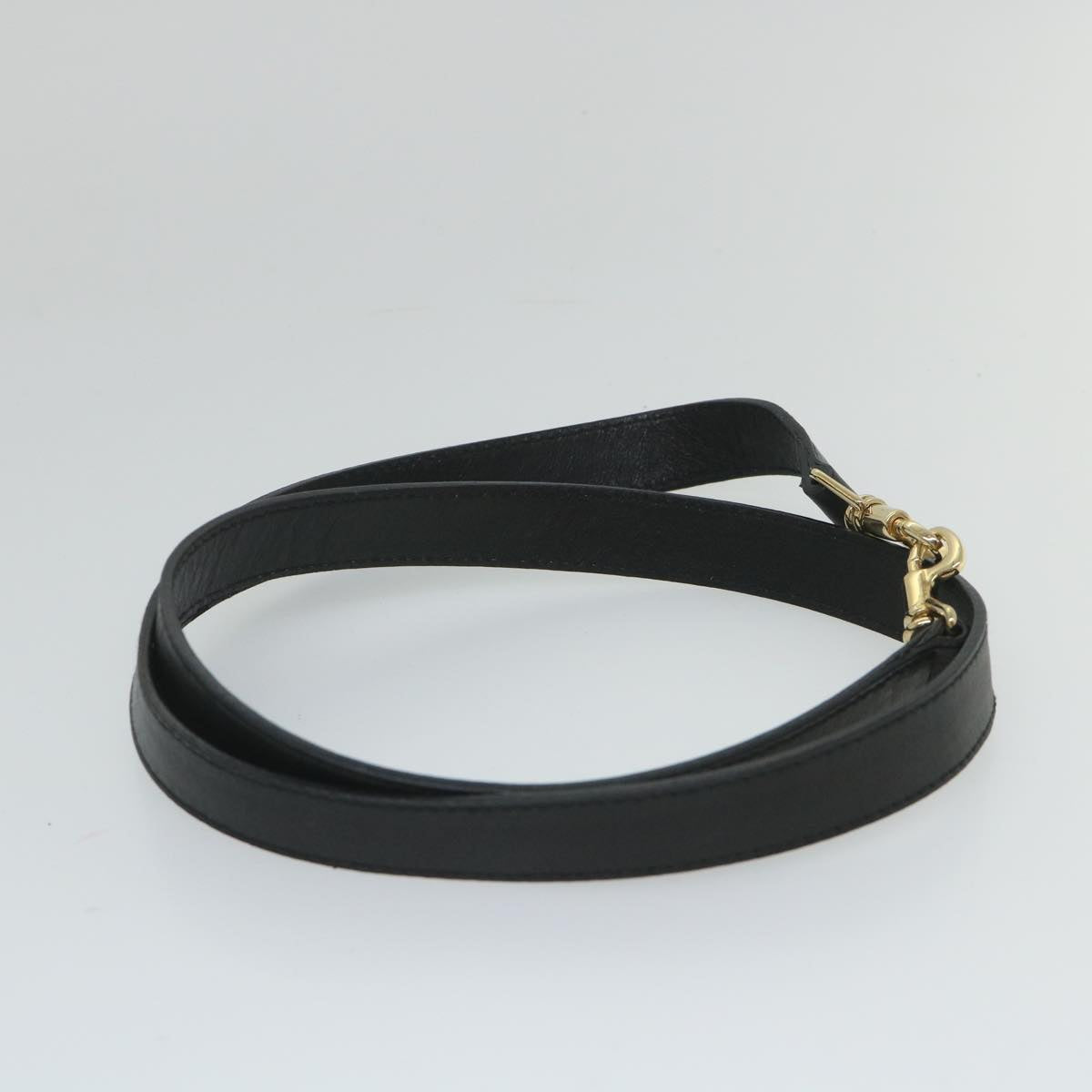 GUCCI Bamboo Shoulder Bag Leather 2way Black 000 1186 0289 57796