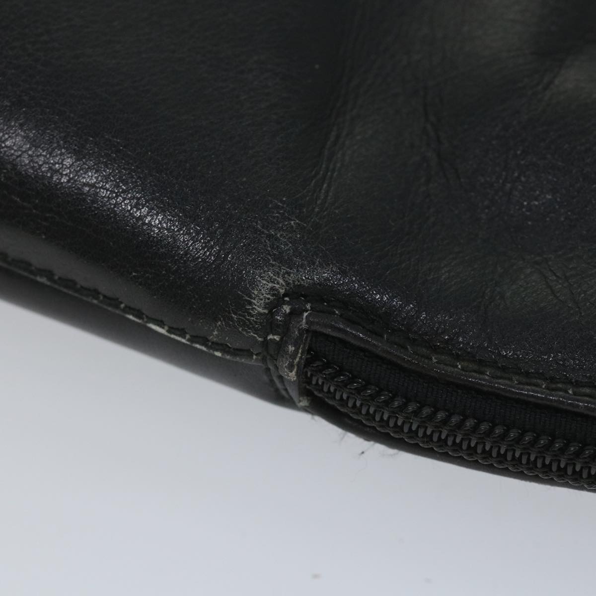 GUCCI Bamboo Shoulder Bag Leather 2way Black 000 1186 0289 57796