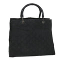 GUCCI GG Canvas Bamboo Hand Bag Black 002 1010 3754 57797