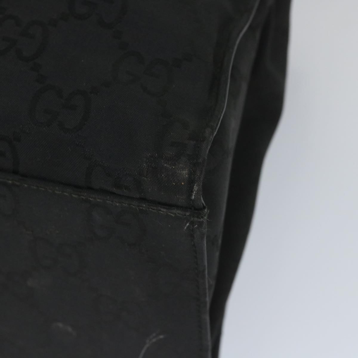 GUCCI GG Canvas Bamboo Hand Bag Black 002 1010 3754 57797