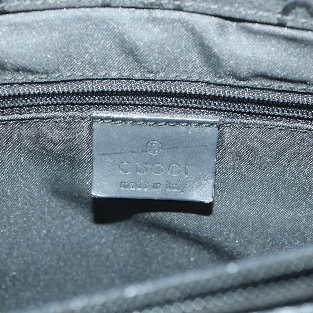 GUCCI GG Canvas Bamboo Hand Bag Black 002 1010 3754 57797