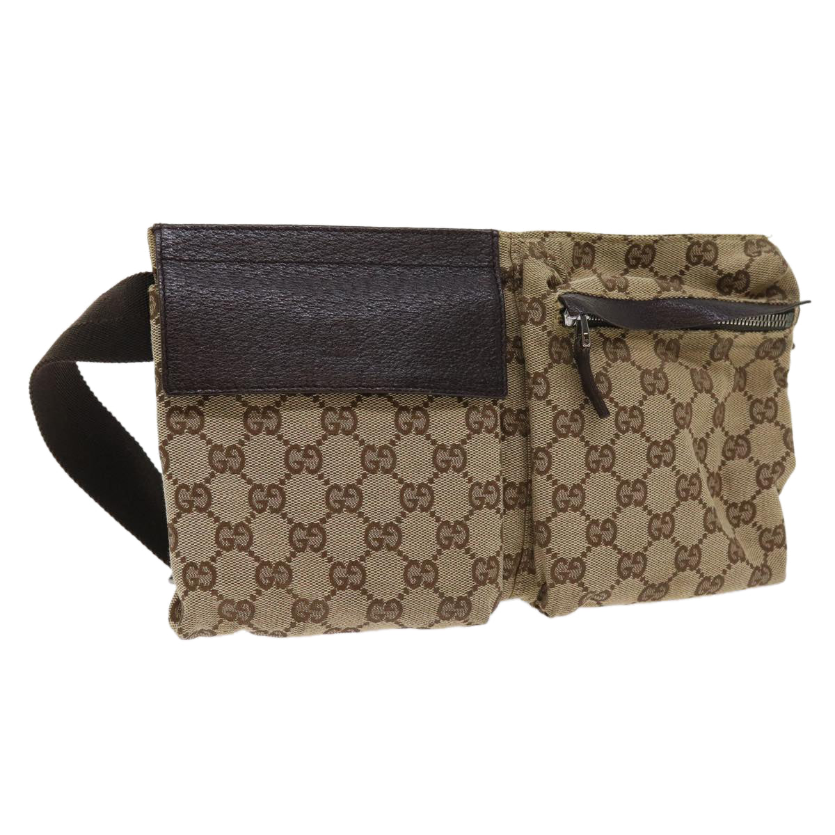 GUCCI GG Canvas Waist bag Beige 28566 57830