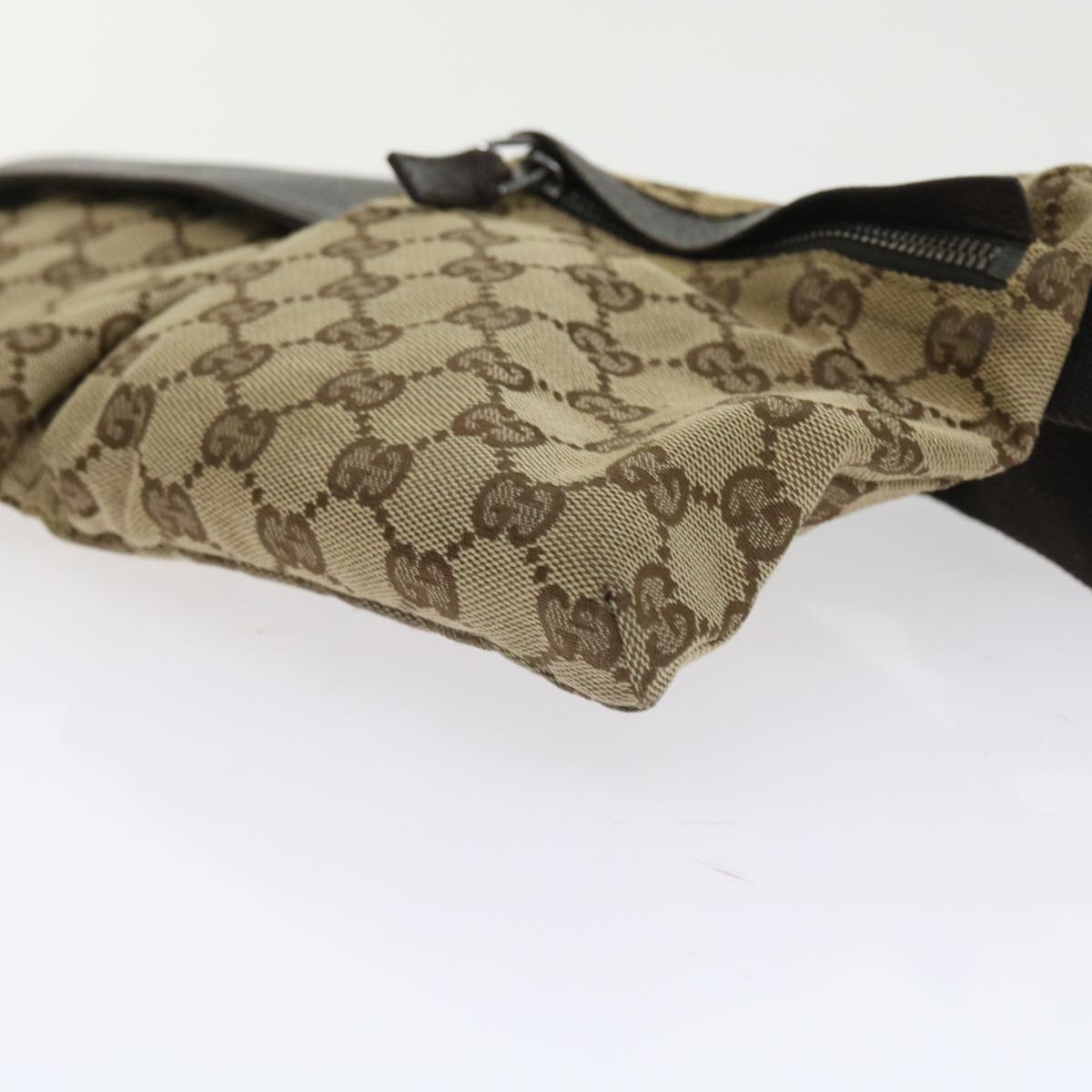 GUCCI GG Canvas Waist bag Beige 28566 57830