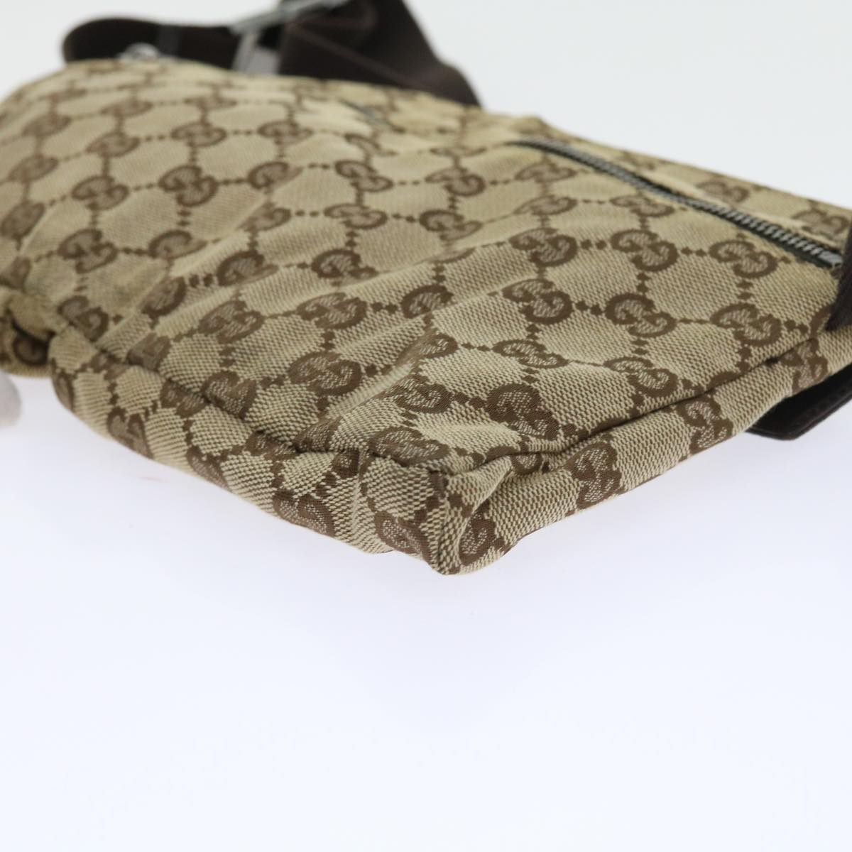 GUCCI GG Canvas Waist bag Beige 28566 57830