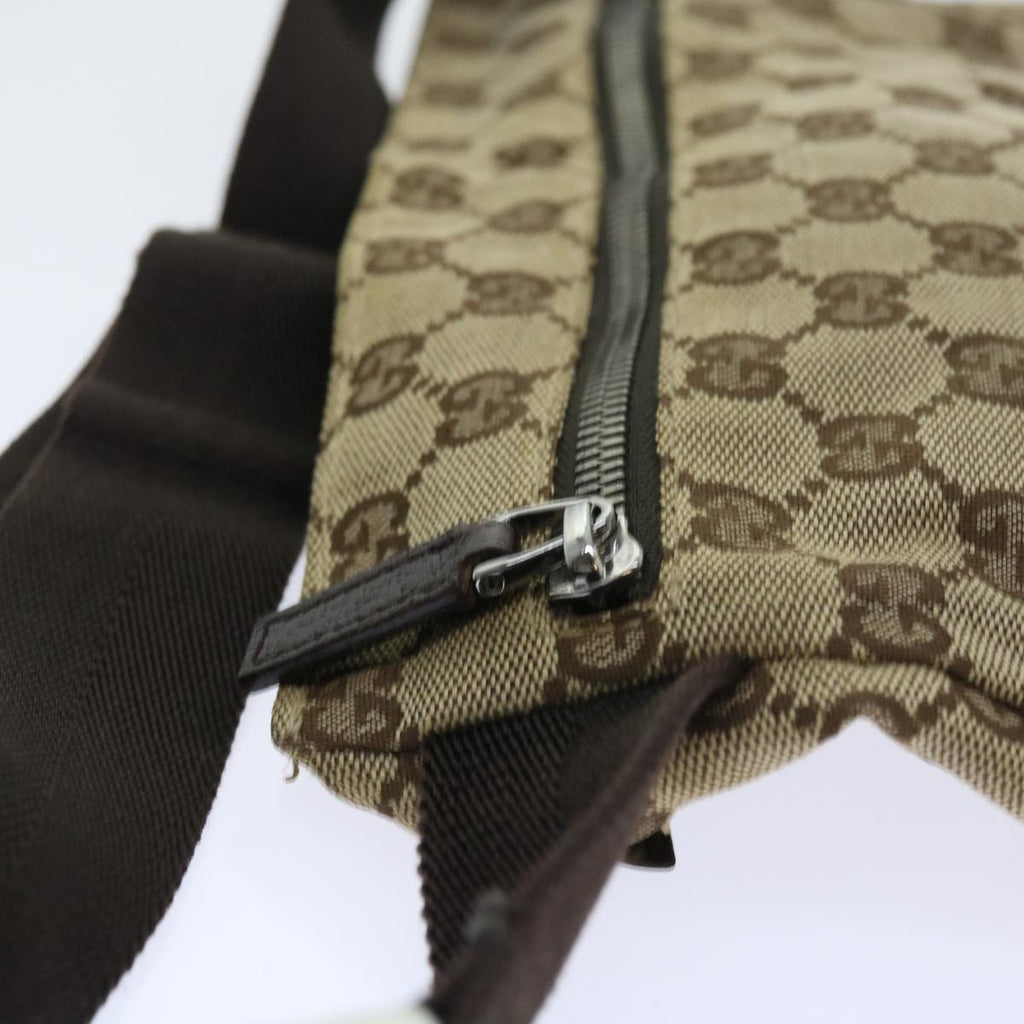 GUCCI GG Canvas Waist bag Beige 28566 57830