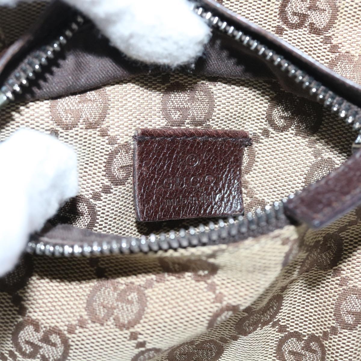 GUCCI GG Canvas Waist bag Beige 28566 57830