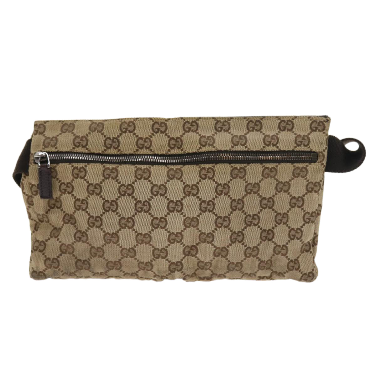 GUCCI GG Canvas Waist bag Beige 28566 57830