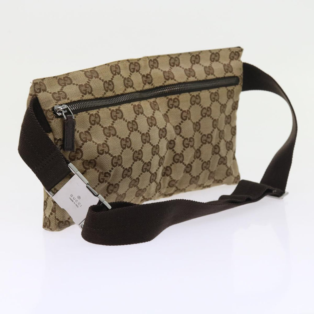 GUCCI GG Canvas Waist bag Beige 28566 57830