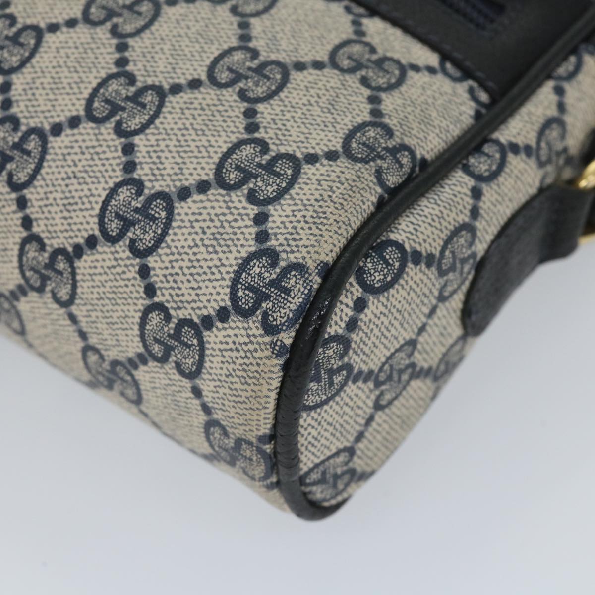 GUCCI GG Supreme Sherry Line Shoulder Bag Red Navy gray 010 378 57831