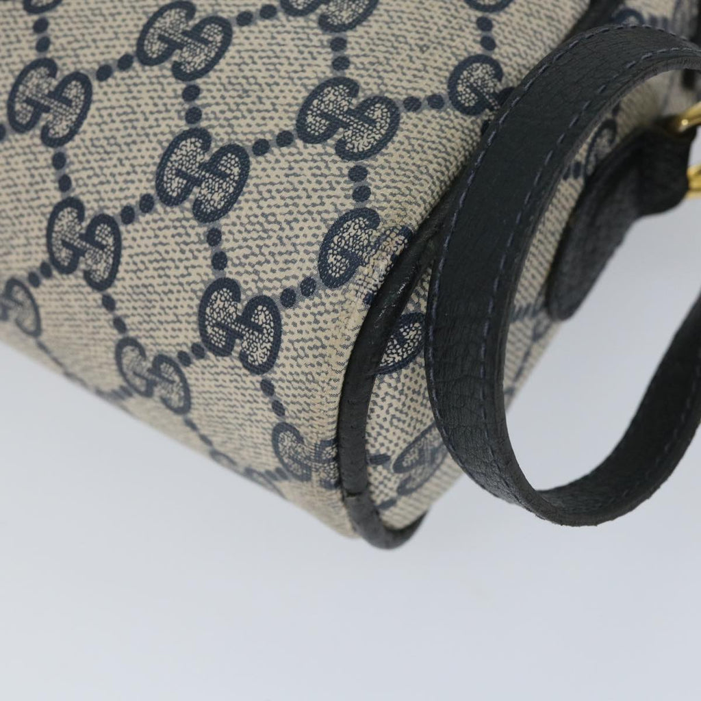 GUCCI GG Supreme Sherry Line Shoulder Bag Red Navy gray 010 378 57831