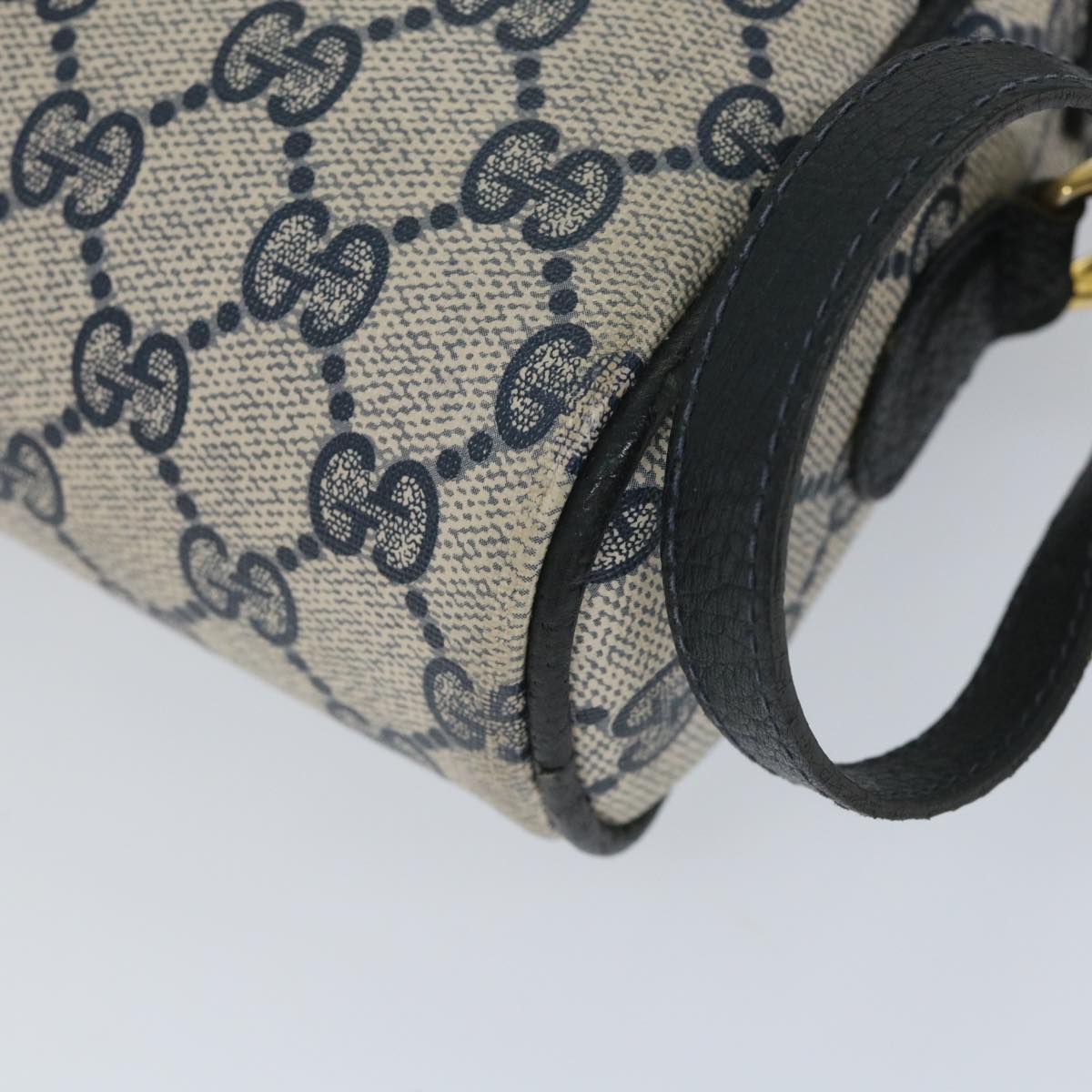 GUCCI GG Supreme Sherry Line Shoulder Bag Red Navy gray 010 378 57831