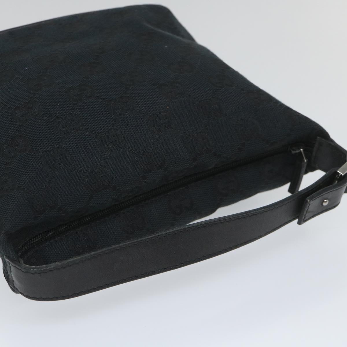 GUCCI GG Canvas Pouch Black 039 1147 57832