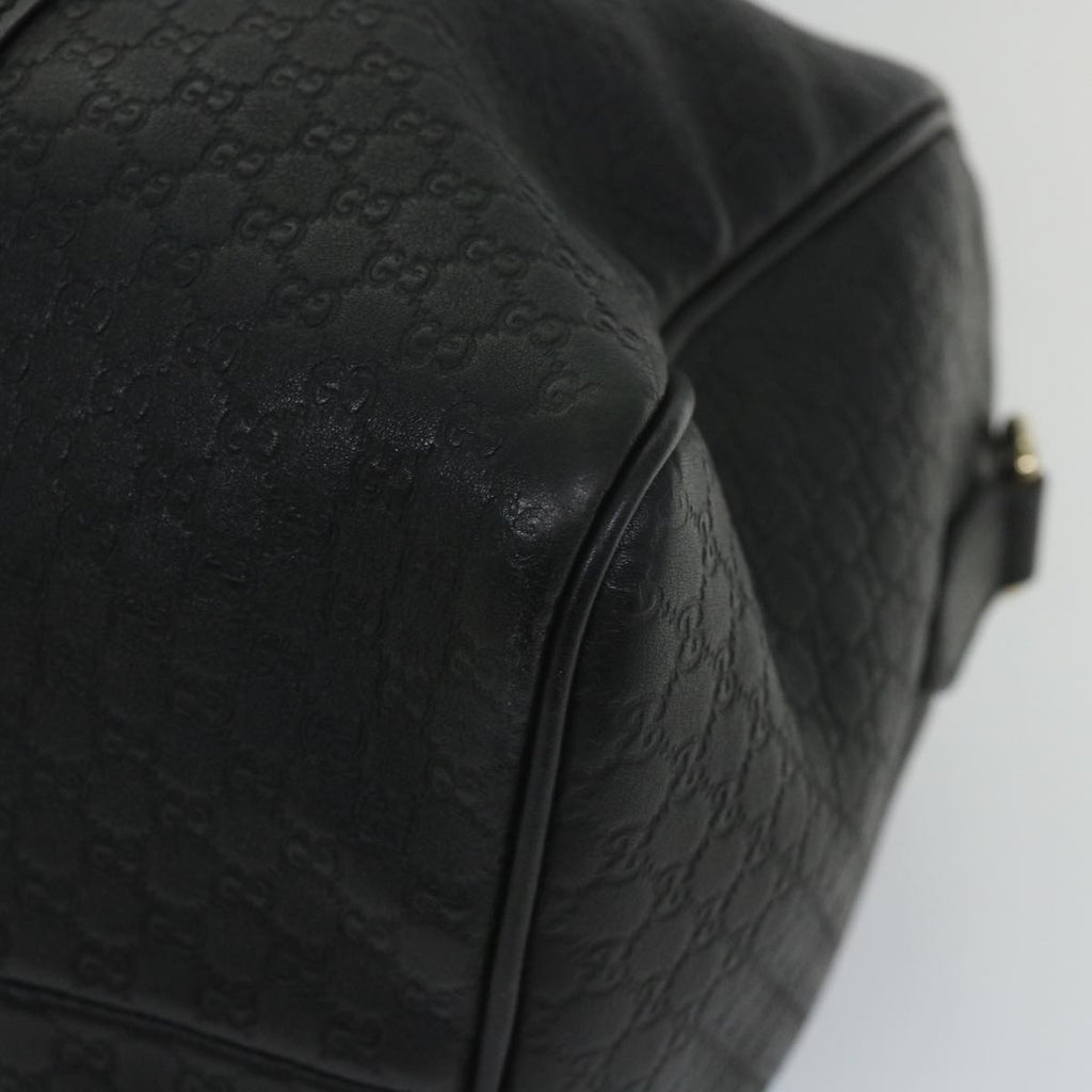 GUCCI Micro GG Canvas Boston Bag 2way Black 449646 57837