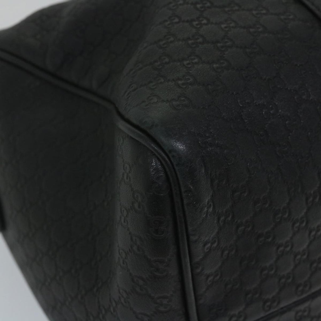 GUCCI Micro GG Canvas Boston Bag 2way Black 449646 57837