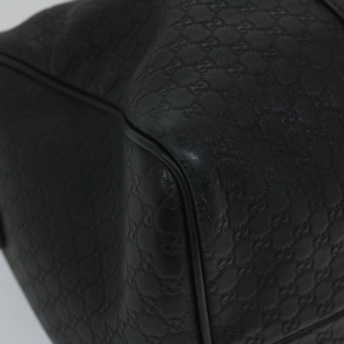 GUCCI Micro GG Canvas Boston Bag 2way Black 449646 57837