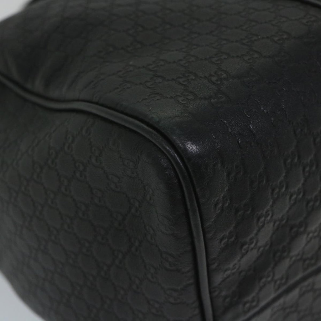 GUCCI Micro GG Canvas Boston Bag 2way Black 449646 57837
