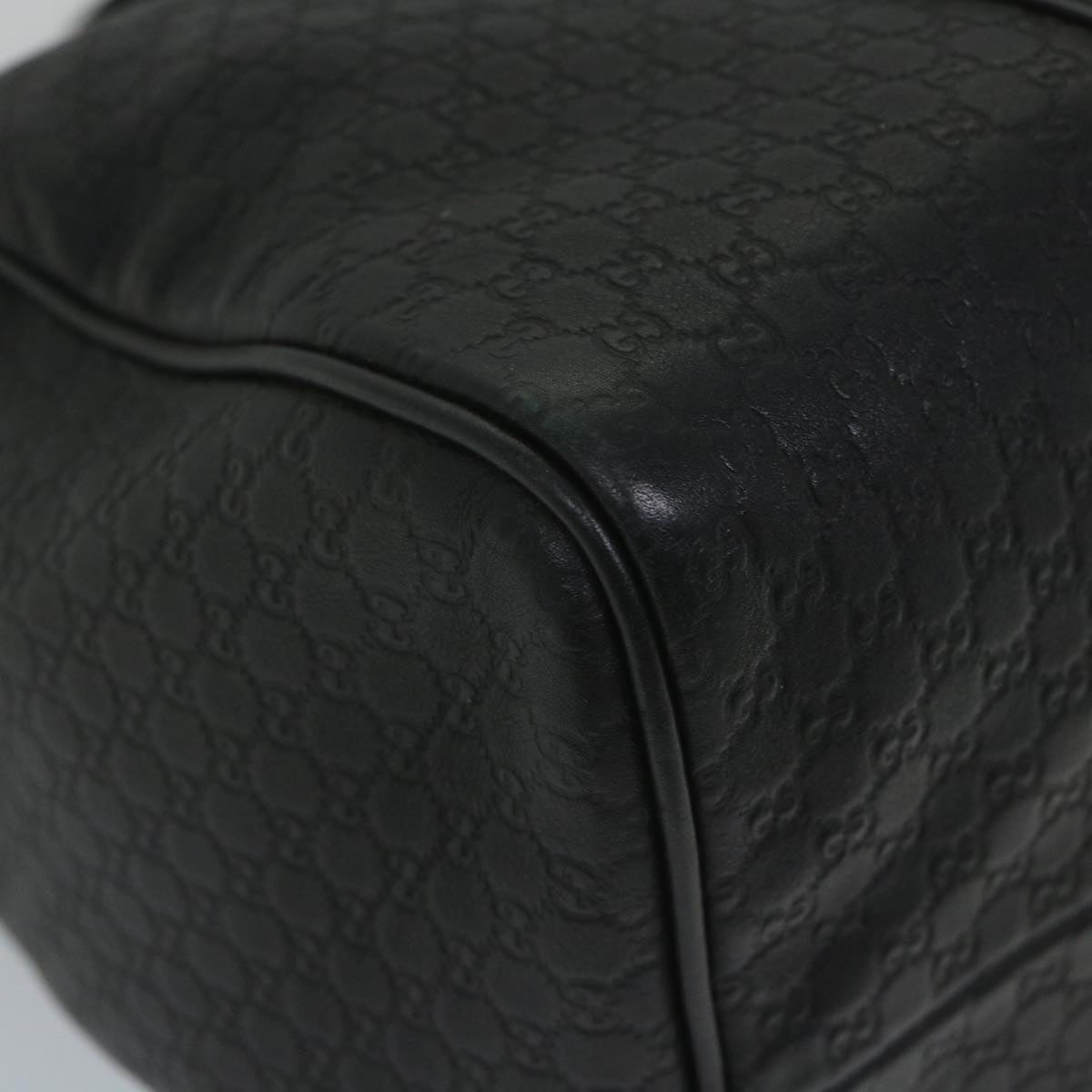 GUCCI Micro GG Canvas Boston Bag 2way Black 449646 57837