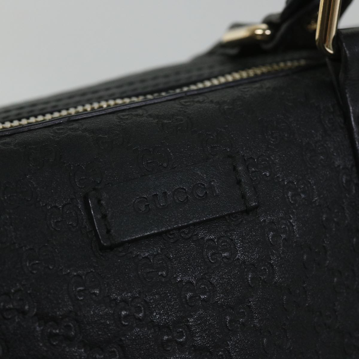 GUCCI Micro GG Canvas Boston Bag 2way Black 449646 57837