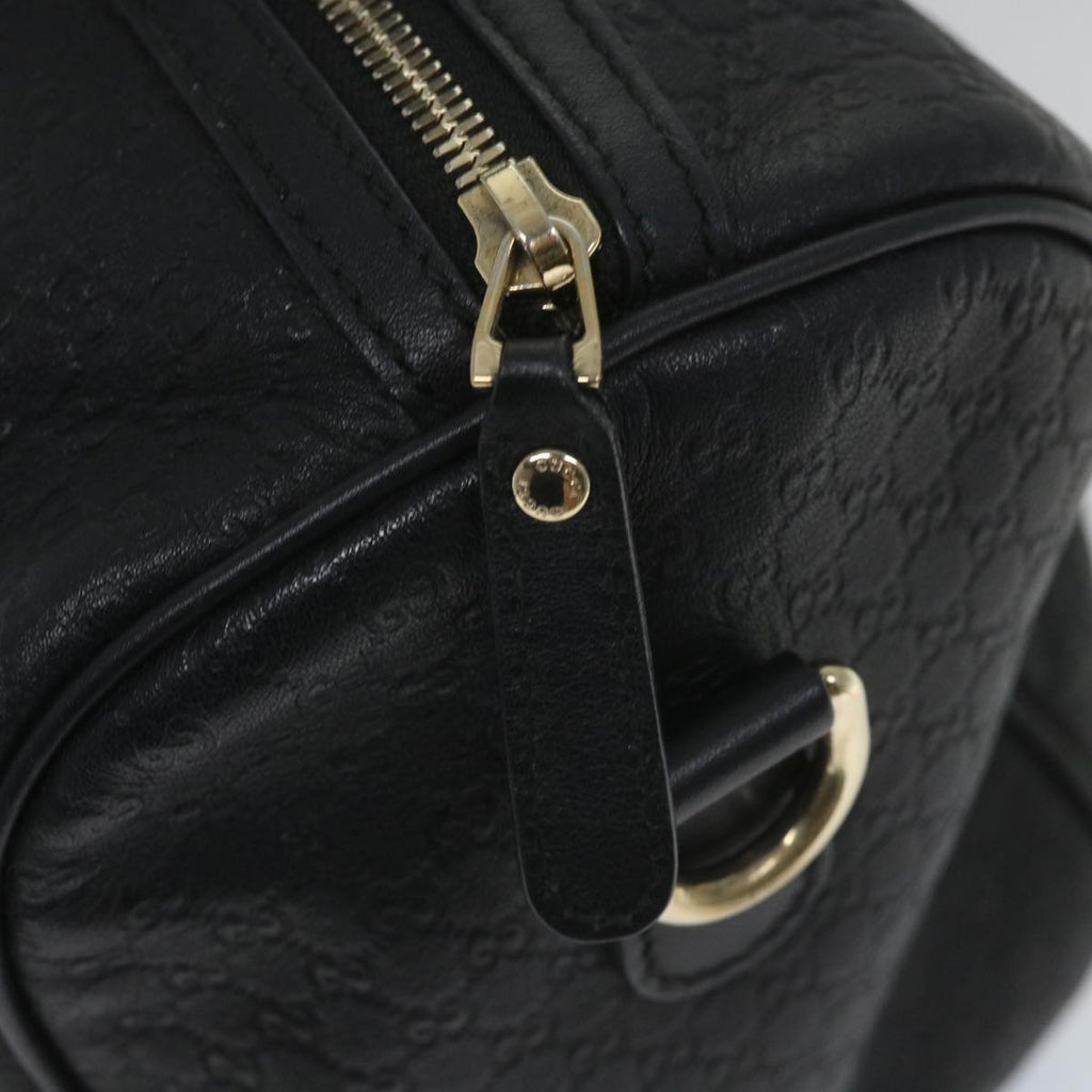 GUCCI Micro GG Canvas Boston Bag 2way Black 449646 57837