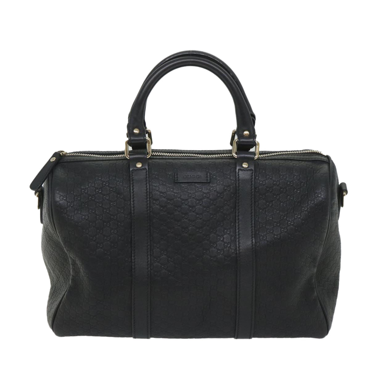 GUCCI Micro GG Canvas Boston Bag 2way Black 449646 57837