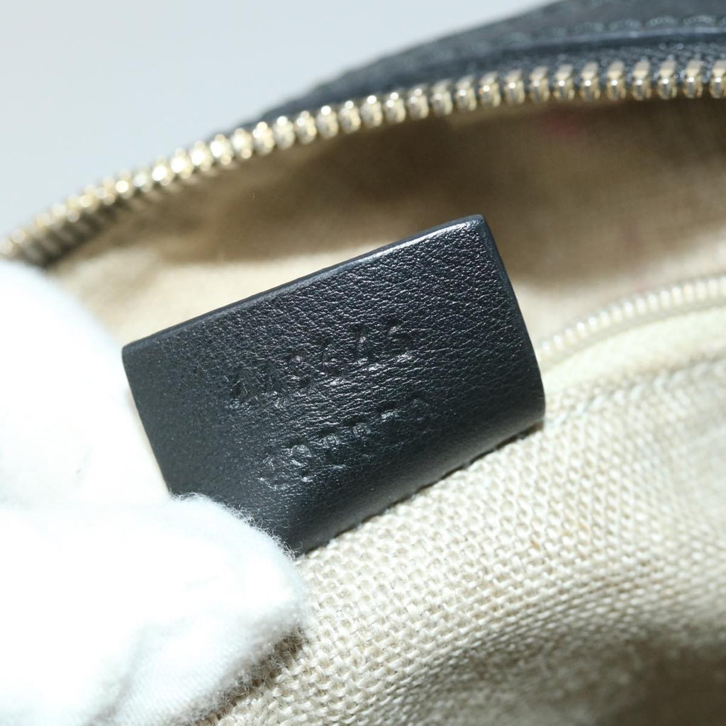 GUCCI Micro GG Canvas Boston Bag 2way Black 449646 57837
